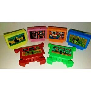 Vintage 6‎ Transforming TV Game Robots Vending Machine Toy Prizes SKU 1